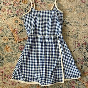 all in motion Blue and White Gingham Athletic Dress